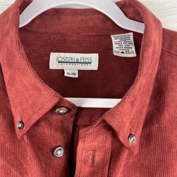 Vintage Shacket/shirt burnt orange red ish - Picture 3 of 5